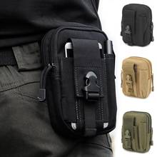 Pochete masculina multifuncional, bolsa de cintura casual para viagem, à prova d'água, com zíper, para esportes ao ar livre 2024 - compre barato