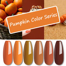 MIZHSE 7ML Pumpkin Series Gel Nail Polish Pure Color Soak Off Semi Permanant UV LED Gel Varnish Polish Nail Art Autumn Series 2024 - buy cheap