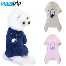 pawstrip Fleece Dog Jumpsuit Winter Dog Clothes Warm Puppy Coat Dog Pajamas Chihuahua Pet Winter Clothes For Dogs ropa perro 2024 - buy cheap