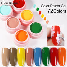 Clou Beaute DIY Painting Gel Nail Gel Polish Nail Art Design For Manicure 73 Colors Soak Off Nail Art Gel Varnishes Lacquer 2024 - buy cheap