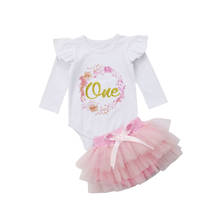 PUDCOCO Lovely Baby Girl 1st Birthday Outfit One Year Party Cake Smash Tutu Skirt Clothes Set 0-24M 2024 - buy cheap