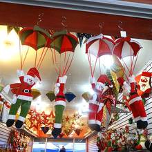 Xmas Parachute Snowman Santa Claus Ornament Christmas Tree Hanging Decoration for home outdoor Hanging Pendant Ornament Gifts 2024 - buy cheap