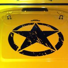 Army Star Distressed Decal Car Sticker 5 Colors Approx Vinyl Military Hood Graphic Body 40CM Stickers for Jeep Auto Car Decor 2024 - buy cheap