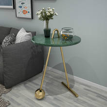 Mini mesa de centro redonda, mesa de café em mármore nórdico para sala de estar, sofá de canto, diversos, moderno, minimalista, quarto, lazer 2024 - compre barato