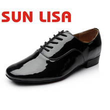 SUN LISA/Мужская Современная танцевальная обувь для мальчиков, латинское танго, сальса, международное стандартное бальное платье 2024 - купить недорого