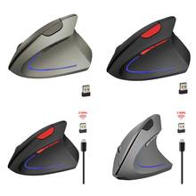 Mouse New T22 Wireless Ergonomic Vertical Mouse 2.4GHz 2400DPI Vertical Mice for PC Laptop E5BA 2024 - buy cheap