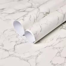 Rollo de papel tapiz autoadhesivo para decoración del hogar, vinilo de mármol impermeable para escritorio, sala de estar, baño, cocina, paredes 2024 - compra barato