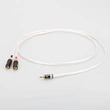 Odin-Cable RCA Chapado en plata, accesorio de Audio de 2RCA a 3,5mm, estéreo HiFi, AUX, Jack 3,5 Y divisor para amplificadores de Audio, cine en casa 2024 - compra barato