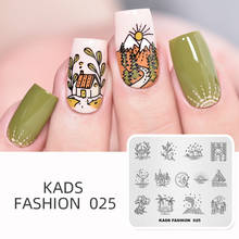 KADS Nail Art Template Fashion Day&Night Dreamy Life Design Image Template Nail Stamp Templates Stamping Plates for Nail Art 2024 - buy cheap