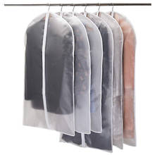 Capas de roupas domésticas lavável claro leve sacos de vestuário terno casaco capa de poeira saco de armazenamento de roupas em casa armário 2024 - compre barato