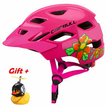 Casco de seguridad con dibujos animados para niños y niñas, gorra deportiva de alta densidad con luz trasera segura, para ciclismo de montaña y Patinaje 2024 - compra barato