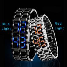 Fashion Youth Sports Cool Watches Waterproof Electronic Second Generation Binary LED Digital Men's Watch Alloy Wrist Strap Watch 2024 - buy cheap