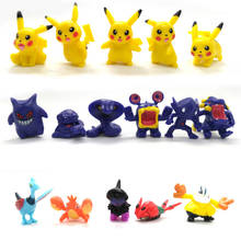 144Pcs Tomy Pokemon Figures Model Pikachu Anime Figure Action Toys Dolls Child Birthday Kawaii Gift For Boys Kids 2-3cm Cute 2024 - buy cheap