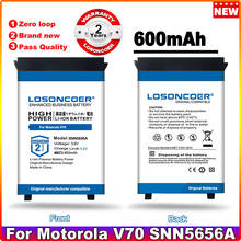 LOSONCOER 600mAh V70 Battery For Motorola V70 SNN5656A 2024 - buy cheap