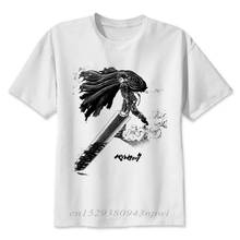 Berserk-Camiseta con cuello redondo para hombre, camisa blanca para jóvenes, informal, con estampado de anime, de verano 2024 - compra barato