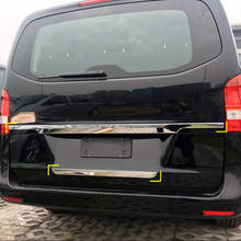 For Mercedes-Benz Vito W447 2014-2021 Chrome Rear Boot Trunk Tailgate Bottom Lid Molding Strips Garnish Cover Trim Car Styling 2024 - compre barato