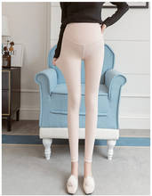 Весенне-осенние модные стильные брюки-карандаш для беременных женщин облегающие леггинсы для живота плотные теплые флисовые брюки растягивающиеся 2024 - купить недорого