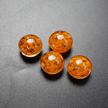 Cuentas redondas planas para fabricación de joyas, 10 unids/lote de 16mm x 10, cuentas de moda, color naranja 2024 - compra barato