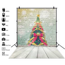 Laeacco Christmas Tree Backdrop Wooden Floor GIft Children Portrait Scene  Photographic Background Photophone Vinyl Photo Studio 2024 - buy cheap