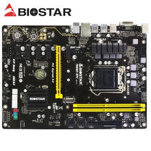 BIOSTAR B250 BTC Used 6 PCI-E Mining 6GPU Motherboard TB250-BTC Support 6 Video Card LGA 1151 DDR4 Miner Machine Bitcoin Mining 2024 - buy cheap