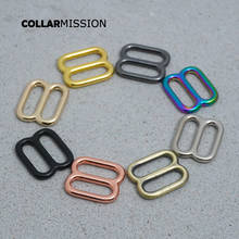 100pcs/lot Adjustable buckle DIY accessory for 15mm sewing bag belt dog cat collar high quality plated metal buckle 8 colours 2024 - buy cheap