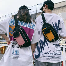 Bolsos de aparejo para el pecho Unisex, bolsa fluorescente de Hip-hop para el pecho, riñonera táctica para hombre y mujer, novedad de 2020 2024 - compra barato