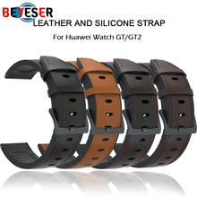 Leather Watchband Strap for Huawei Honor Magic 2 46mm/ Dream/ 2e gt2 gt Bracelet Band 22mm Wristband for Huawei WATCH gt 2 Pro 2024 - buy cheap
