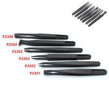 1PC Straight Curved Plastic Carbon Fiber Tweezers ntistatic Anti-static Conductive Tweezer Clip Hand Tools 2024 - buy cheap