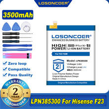 100% Оригинальный LOSONCOER 3500mAh LPN385300 Аккумулятор для Hisense F23 2024 - купить недорого