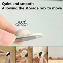 4/8pcs Self-adhesive Storage Box Pulley Wheels Swivel Casters Universal Furniture Wheel for Drawer Trash Can Directional Roller 2024 - buy cheap