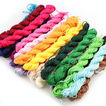25Colors 20M/lot 1mm Nylon Cord Thread Chinese Knot Macrame Rattail Shamballa Rope For DIY Bracelet Braided Jewelry Findings 2024 - buy cheap