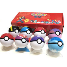 8 Pokeball + Character Pokemon Pokemon Ball Set Toy Ball with Character Model Children's Toys 2024 - buy cheap