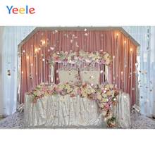 Yeele-cortina de boda con flores, corona, retrato de Bebé y Niño, fondos de fotografía personalizados para estudio fotográfico 2024 - compra barato