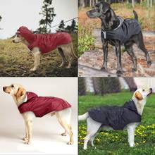 Chubasquero con rayas reflectantes para perro, chaqueta impermeable para exteriores, Poncho, ropa para mascotas para el día de la lluvia 2024 - compra barato
