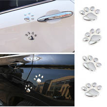 Крутая наклейка на автомобиль дизайн в виде лап 3D, животных, собак, кошек, Bear стопы принты след для Citroen сиденье Peugeot Buick 2024 - купить недорого