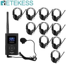 Tetekess-transmissor de rádio fm 0.3w, ft11 + 10 peças, fone de ouvido tr101, transmissão mp3, para reuniões, sistema de guia para igreja 2024 - compre barato