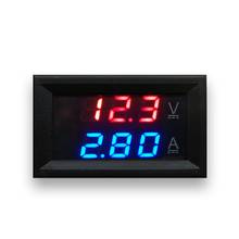 Red Blue 10a Dc0-100v 10a Led Dc Dual Display Digital Voltage Current Meter 2024 - buy cheap