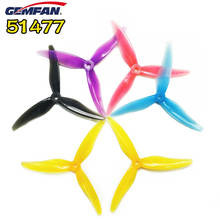 12Pairs 24PCS GEMFAN Hurricane 51477 5inch 3 blade/ tri-blade Propeller Props CW CCW Brushless motor FPV Propeller for FP 2024 - buy cheap