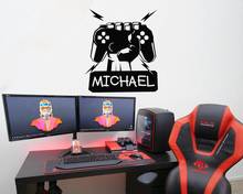 Custom Gamer Name Wall Decals Gaming Room Decoration Boys Stickers Wallpaper Bedroom Decal Vinyl Art Home Decor Poster G928 2024 - buy cheap