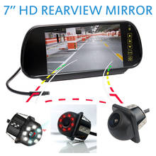 7'' LCD HD Car Mirror Monitor With Dynamic trajectory Reversing Camera IR Night Vision Car Camera Parking 2024 - buy cheap