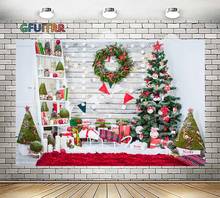 GFUITRR Christmas Tree Photography Backdrops Christ Gift Photo Background Indoor Decoration Vinyl Photo Studio Props Fotografia 2024 - buy cheap