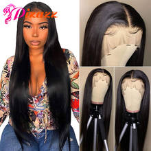 Pizazz Lace Front Human Hair Wigs for Women Pre Plucked Hairline 150% Denisty Brazilian Straight Lace Frontal Wig with Baby Hair 2024 - buy cheap