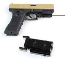 Glock tático ponto vermelho laser vista para glock 17 19 22 23 31 pistola mira laser âmbito airsoft caça 20mm montagem ferroviário laser 2024 - compre barato