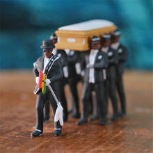 Figura de acción de Ghana Dancing Pallbearers, Kit de juguete de baile de ataúd, decoración, equipo profesional, modelo divertido, accesorios de Cosplay 2024 - compra barato