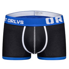 2020 ORLVS Brand Men Boxer Underwear New Cotton U Pouch Sexy Underpants Cueca Cotton Pants  Boxer shorts Male Panties OR150 2024 - buy cheap