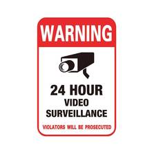 NEW Hot 10pcs/lot Waterproof Sunscreen PVC Home CCTV Camera Surveillance Security Decal Warning Video Alarm Sticker Signs 2024 - buy cheap