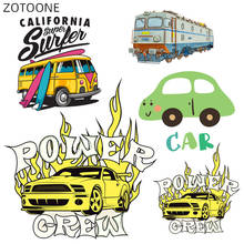 ZOTOONE-Parches de dibujos animados para ropa, pegatinas de coche de llama amarilla, parche para planchar para niños, apliques de transferencia de calor lavables DIY D 2024 - compra barato