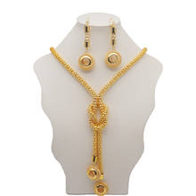 fine jewelry bridal jewelry sets african big fashion jewelry sets real plated gold  jewelry set women necklace 2024 - buy cheap