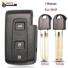 jingyuqin Remote Car Key Shell For Toyota Prius Corolla Verso 3Buttons With TOY40 TOY43 Uncut Blade Blank Case Cover 2024 - buy cheap
