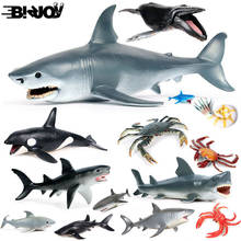 Модель морского животного, имитация морской жизни, фигурка акулы, развивающая игрушка для детей с океанскими животными, декоративный подар... 2024 - купить недорого